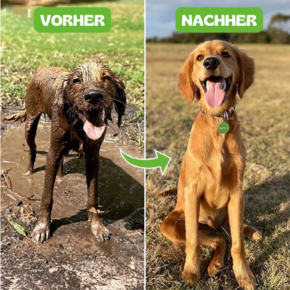 Sauberhund - Hundedusche mit integriertem Shampoo-Spender